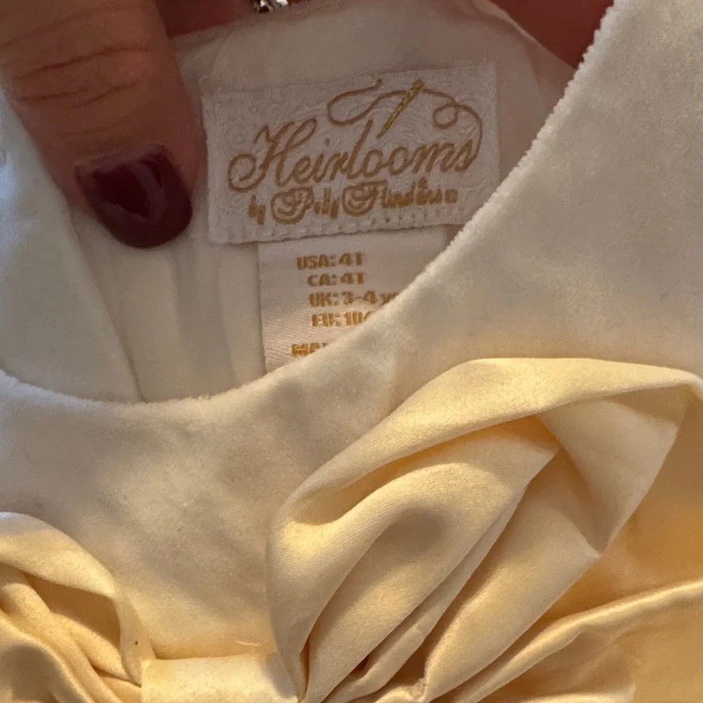 Charming Cream Bow Kids Dress